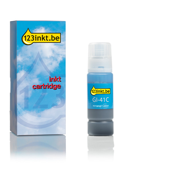 Canon GI-41C inktfles cyaan (123inkt huismerk) 016033 - 1