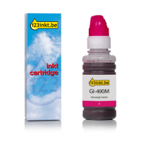 Canon GI-490M inktfles magenta (123inkt huismerk)