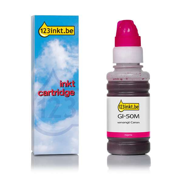 Canon GI-50M inktfles magenta (123inkt huismerk) 011685 - 1