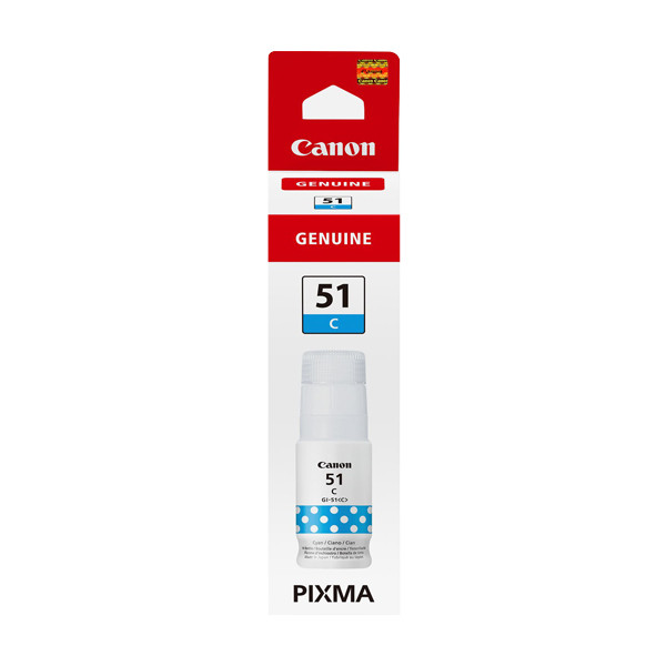 Canon GI-51C inkttank cyaan (origineel) 4546C001 016020 - 1