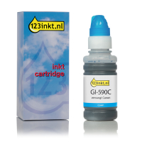 Canon GI-590C inktfles cyaan (123inkt huismerk) 1604C001C 017397