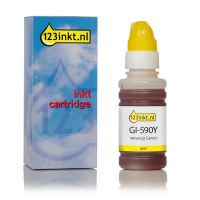 Canon GI-590Y inktfles geel (123inkt huismerk) 1606C001C 017401
