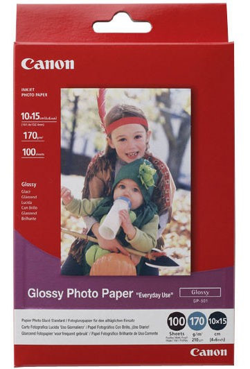 Canon GP-501 glossy photo paper 170 g/m² 10 x 15 (inhoud 50 vellen)  064585 - 1