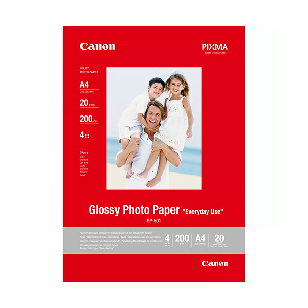 Canon GP-501 glossy photo paper 200 g/m² A4 (20 vellen) 0775B082 154066 - 1