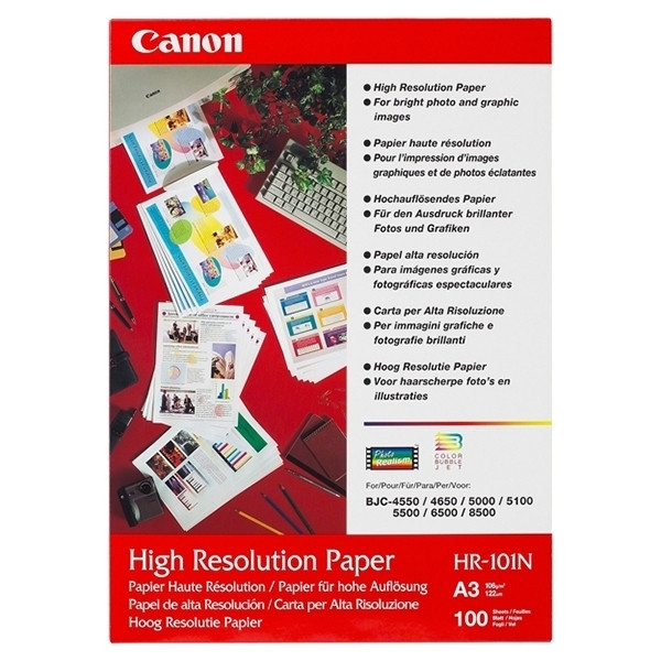 Canon HR-101N hoog resolutie papier 106 g/m² A3 (100 vellen) 1033A005 150390 - 1