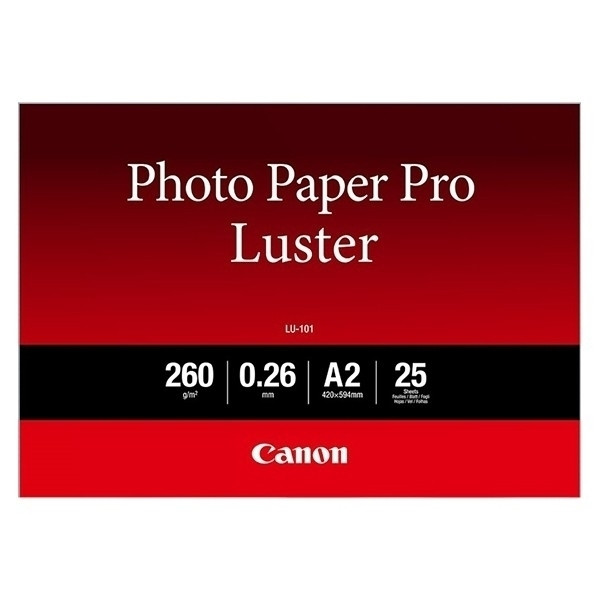 Canon LU-101 pro luster photo paper 260 g/m² A2 (25 vellen) 6211B026 154026 - 1