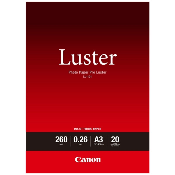 Canon LU-101 pro luster photo paper 260 g/m² A3 (20 vellen) 6211B007 154002 - 1