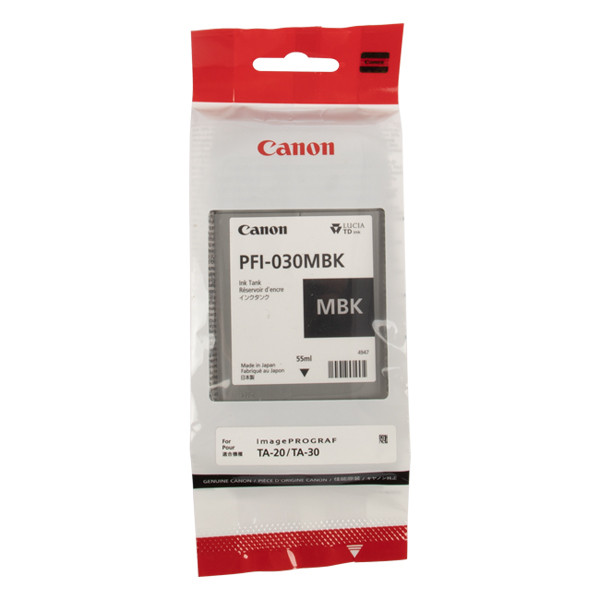 Canon PFI-030MBK inktcartridge mat zwart (origineel) 3488C001 017526 - 1