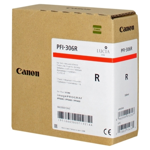 Canon PFI-306R inktcartridge rood (origineel) 6663B001 018868 - 1