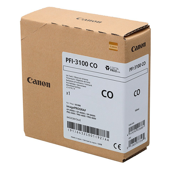 Canon PFI-3100CO inktcartridge chroma optimizer (origineel) 6432C001 010556 - 1