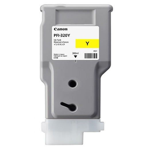 Canon PFI-320Y inktcartridge geel hoge capaciteit (origineel) 2893C001AA 018442 - 1