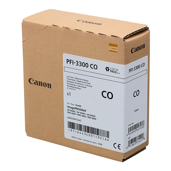 Canon PFI-3300CO inktcartridge hoge capaciteit chroma optimizer (origineel) 6443C001 010578 - 1