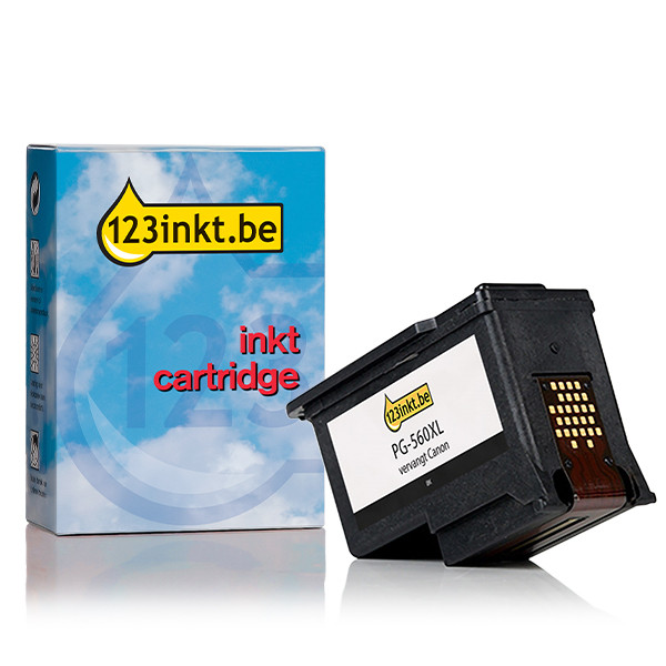 Canon PG-560XL inktcartridge zwart hoge capaciteit (123inkt huismerk) 010362 - 1
