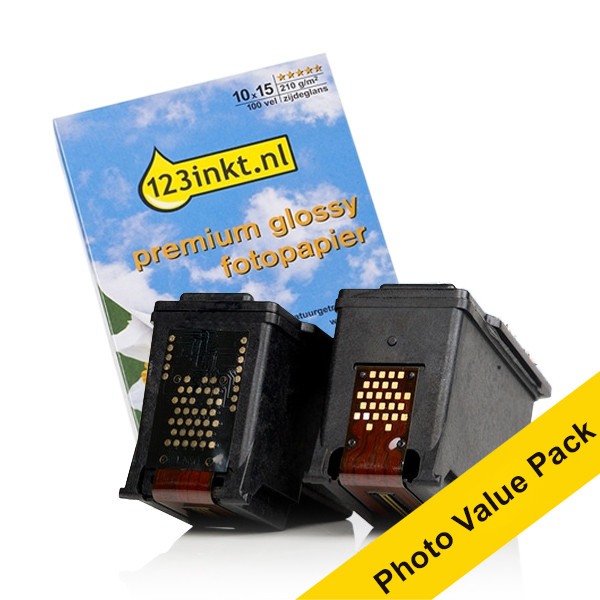 Canon PG-560 / CL-561 photo value pack incl. 100 vellen fotopapier (123inkt huismerk) 132305 - 1
