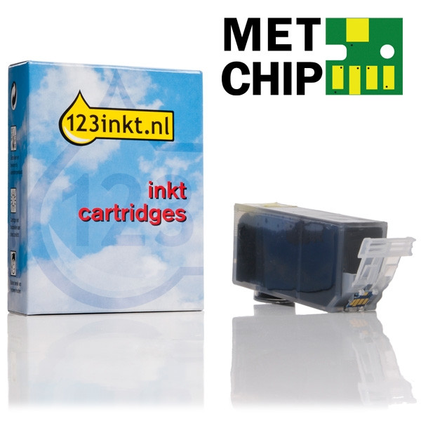 Canon PGI-520PGBK inktcartridge zwart met chip (123inkt huismerk) 2932B001C 018450 - 1