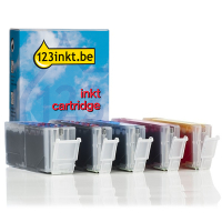 Canon PGI-580PGBK XL / CLI-581 XL aanbieding: 2 zwart + 3 kleuren (123inkt huismerk) 127153
