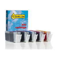 Canon PGI-580PGBK / CLI-581 aanbieding: 2 zwart + 3 kleuren (123inkt huismerk)