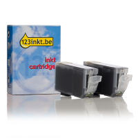 Canon PGI-5BK inktcartridge zwart dubbelpak met chip (123inkt huismerk) 0628B030C 132154