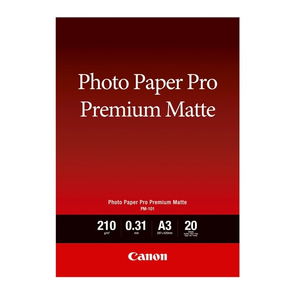 Canon PM-101 Premium Matte paper 210 g/m² A3 (20 vellen) 8657B006 154016 - 1