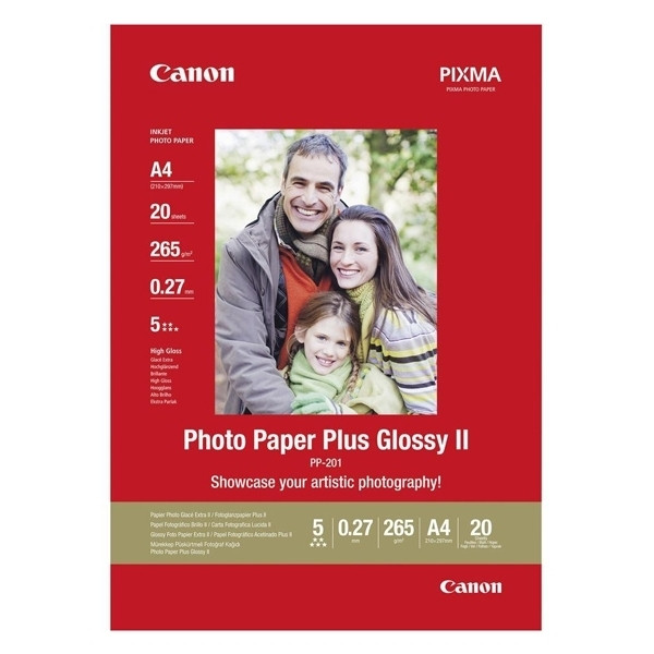 Canon PP-201 photo paper plus glossy II 265 g/m² A4 (20 vellen) 2311B019 064555 - 1