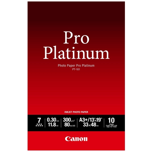 Canon PT-101 photo paper pro platinum 300 g/m² A3+ (10 vellen) 2768B018 064596 - 1