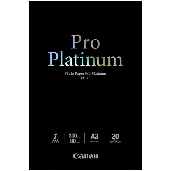 Canon PT-101 photo paper pro platinum 300 g/m² A3 (20 vellen) 2768B017 150368 - 1