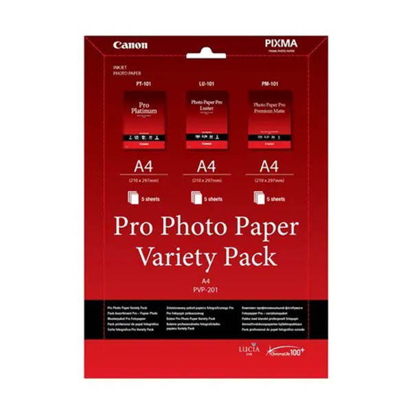 Canon PVP-201 pro photo paper variety pack A4 (15 vellen) 154001 - 1