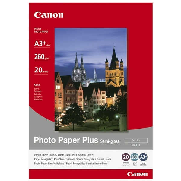 Canon SG-201 photo paper plus semi-gloss 260 g/m² A3 (20 vellen) 1686B026 150364 - 1