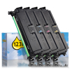 Canon aanbieding: 732 BK, C, M, Y zwart + 3 kleuren (123inkt huismerk) 130743 - 1