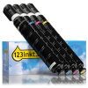 Canon aanbieding: C-EXV 64 BK, C, M, Y zwart + 3 kleuren (123inkt huismerk) 131992 - 1