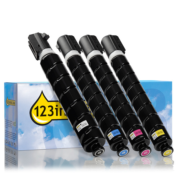 Canon aanbieding: C-EXV 65 BK, C, M, Y zwart + 3 kleuren (123inkt huismerk)  131985 - 1
