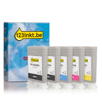Canon aanbieding: PFI-030 / PFI-031 MBK, BK, C, M, Y 2 zwart + 3 kleuren 130761