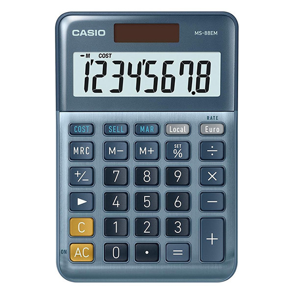 Casio MS-88EM bureaurekenmachine MS-88EM MS-88EM-W-EP 056306 - 2