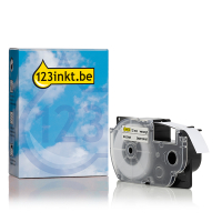 Casio XR-12VWE tape zwart op wit 12 mm (123inkt huismerk) XR12WEC 056415