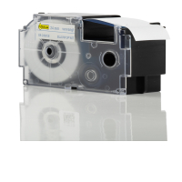 Casio XR-24WEB tape blauw op wit 24 mm (123inkt huismerk)  056390