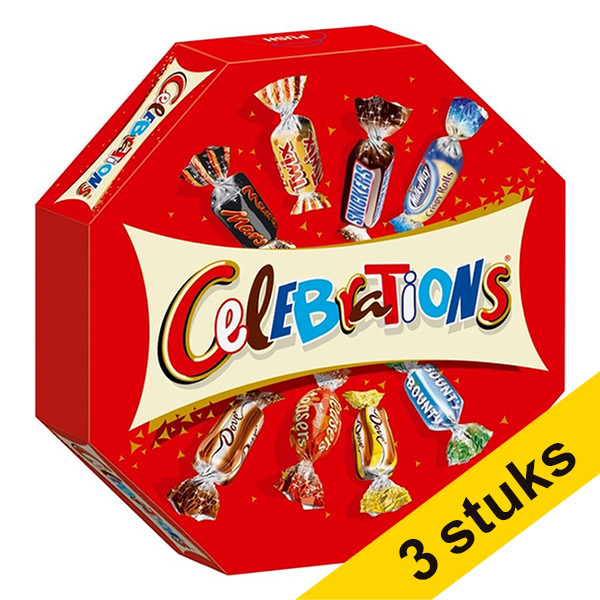 Aanbieding: 3x Celebrations Centerpiece 385 gram 404402 - 1