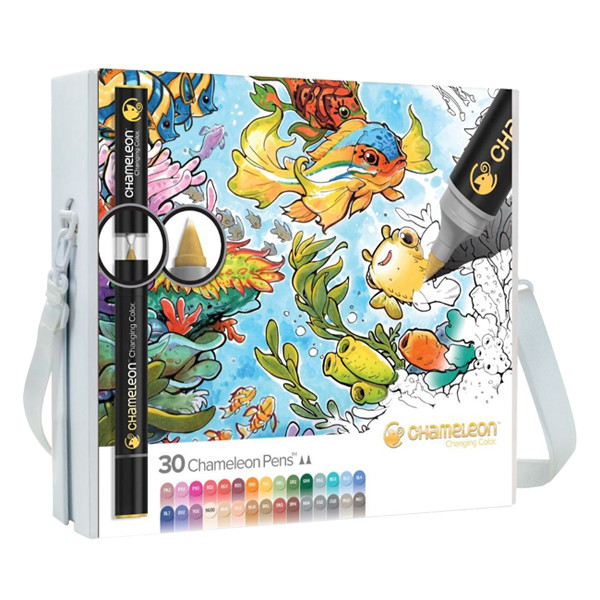 Chameleon Color & Blending System verfstiften Complete Me set (30 stiften met 30 color tops) 792097 CT3001 400910 - 1