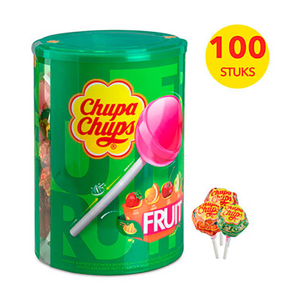 Chupa Chups Fruit lolly's silo (100 stuks) 110299 423432 - 1