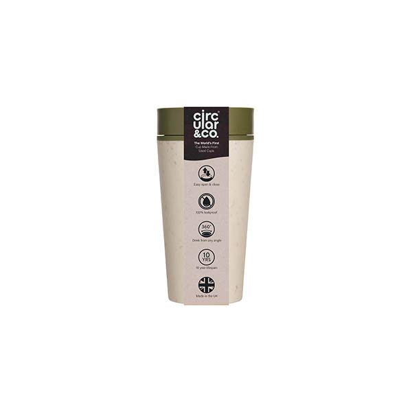 Circular&Co. drinkbeker crème/groen 340 ml 298062 - 1