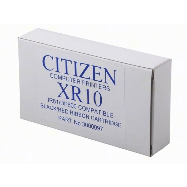 Citizen IR-61RB (3000097) inktlint zwart rood (origineel) 3000097 066018 - 1