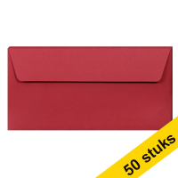 Aanbieding: 10x Clairefontaine gekleurde enveloppen intens rood EA5/6 120 g/m² (5 stuks) 424792