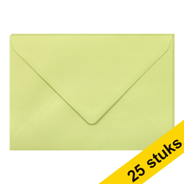 Aanbieding: 5x Clairefontaine gekleurde enveloppen bladgroen C5 120 grams (5 stuks) 424762 - 1