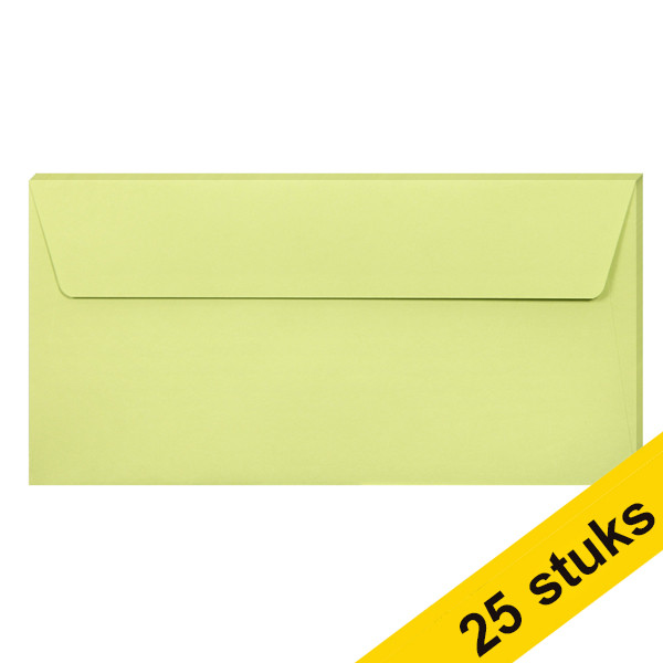 Aanbieding: 5x Clairefontaine gekleurde enveloppen bladgroen EA5/6 120 g/m² (5 stuks) 424786 - 1