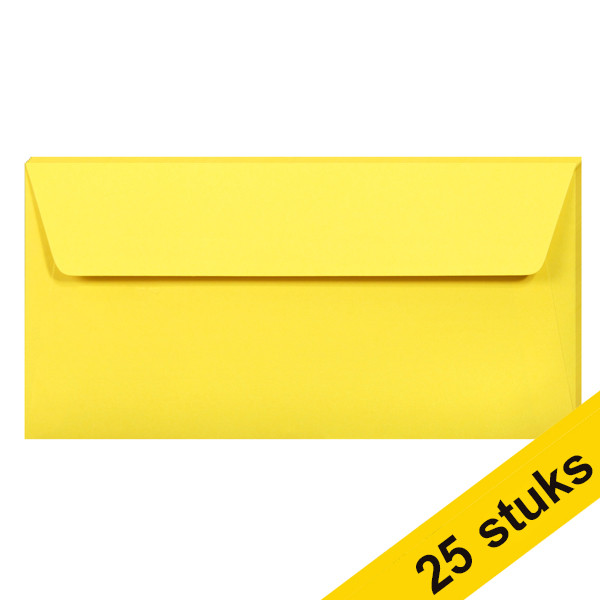 Aanbieding: 5x Clairefontaine gekleurde enveloppen intens geel EA5/6 120 g/m² (5 stuks) 424788 - 1