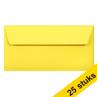Aanbieding: 5x Clairefontaine gekleurde enveloppen intens geel EA5/6 120 g/m² (5 stuks)