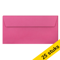 Aanbieding: 5x Clairefontaine gekleurde enveloppen intens roze EA5/6 120 g/m² (5 stuks)