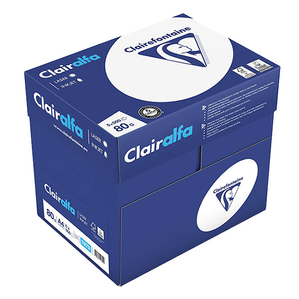 Clairefontaine Clairalfa papier 1 doos van 2.500 vellen A4 - 80 g/m² DOOSPAPIER 250398 - 1