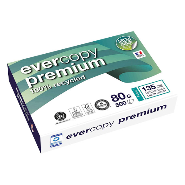 Clairefontaine Evercopy Premium 1 pak van 500 vellen A4 - 80 g/m² 1902C 250380 - 1