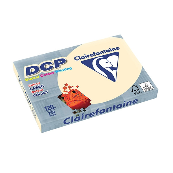 Clairefontaine gekleurd DCP papier ivoor 120 g/m² A4 (250 vellen) 6824C 250300 - 1