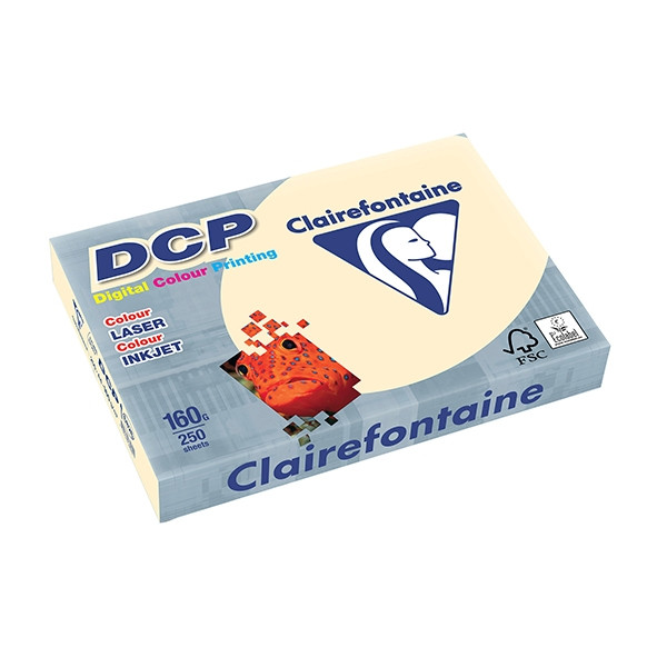 Clairefontaine gekleurd DCP papier ivoor 160 g/m² A4 (250 vellen) 6826C 250301 - 1